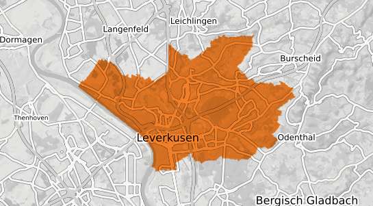Mietspiegelkarte Leverkusen