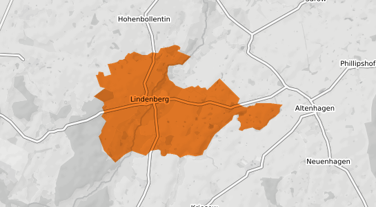 Mietspiegelkarte Lindenberg b. Wittenberge