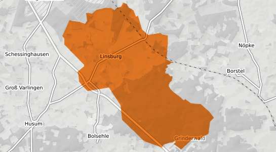 Mietspiegelkarte Linsburg