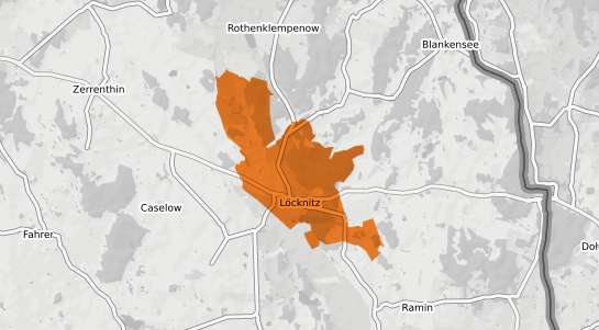 Mietspiegelkarte Loecknitz b. Parchim