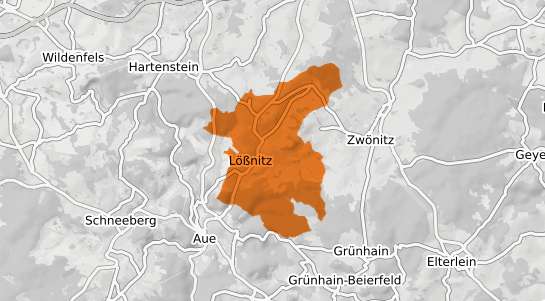 Mietspiegelkarte L&ouml;&szlig;nitz (Erzgebirge)