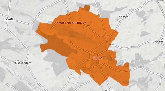 Mietspiegelkarte Loitz b. Demmin