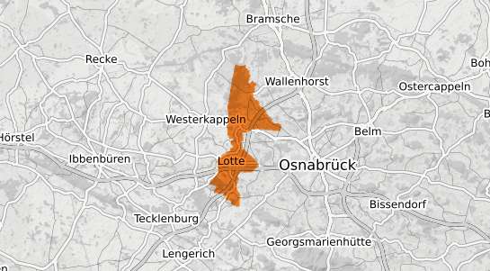 Mietspiegelkarte Lotte