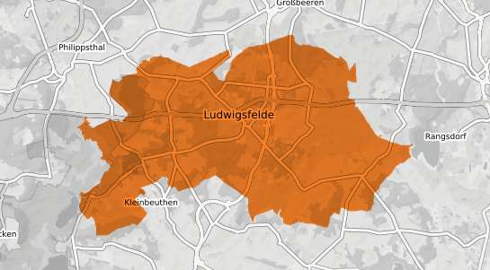 Mietspiegelkarte Ludwigsfelde