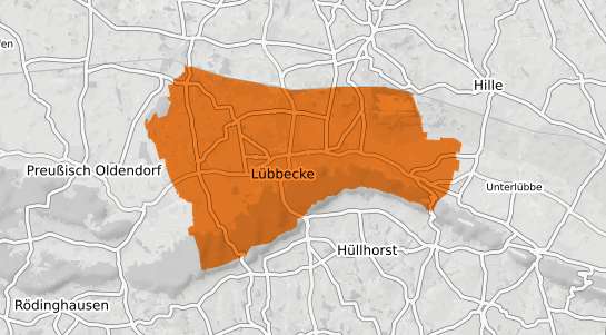 Mietspiegelkarte L&uuml;bbecke Westfalen