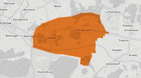 Mietspiegelkarte Luebbow