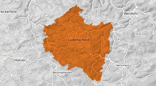 Mietspiegelkarte Lüdenscheid