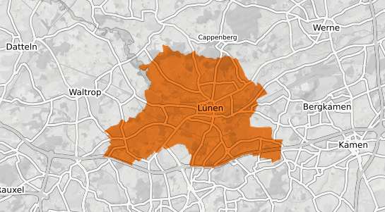 Mietspiegelkarte Lünen