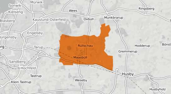 Mietspiegelkarte Maasbuell b. Flensburg