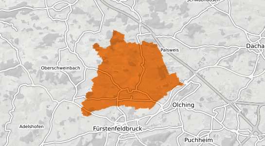 Mietspiegelkarte Maisach Oberbayern