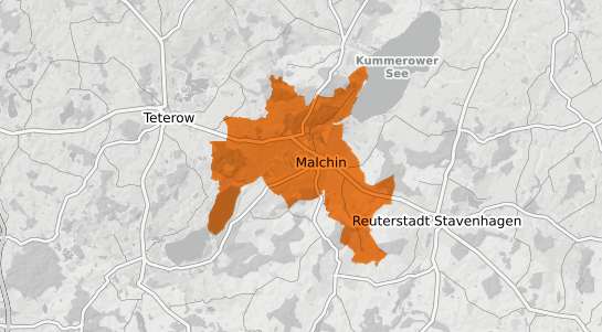 Mietspiegelkarte Malchin