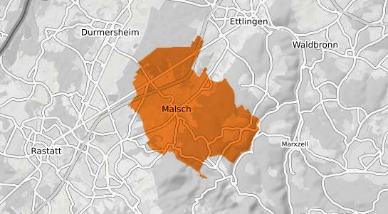 Mietspiegelkarte Malsch Kr. Karlsruhe