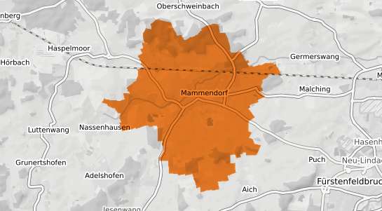 Mietspiegelkarte Mammendorf Oberbayern