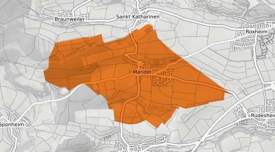Mietspiegelkarte Mandel