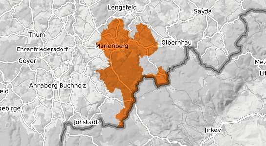 Mietspiegelkarte Marienberg Erzgebirge