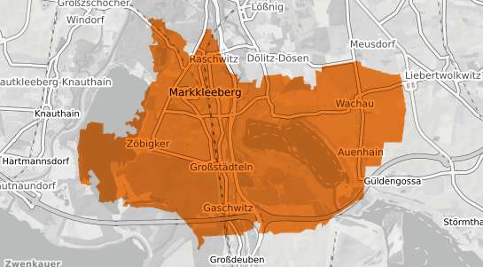 Mietspiegelkarte Markkleeberg