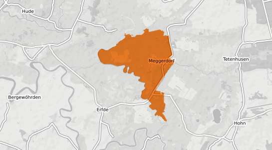 Mietspiegelkarte Meggerdorf