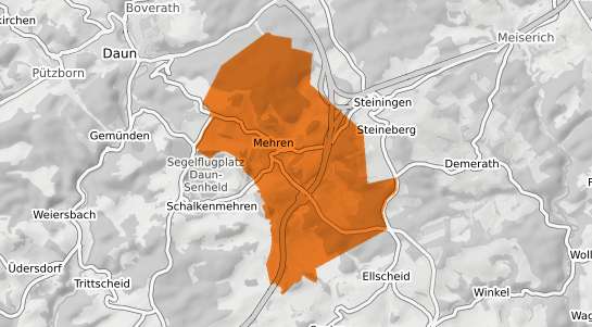 Mietspiegelkarte Mehren Kr. Daun