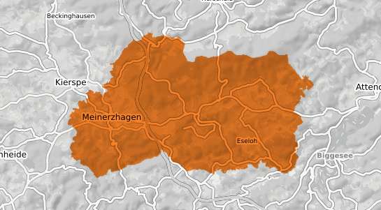 Mietspiegelkarte Meinerzhagen