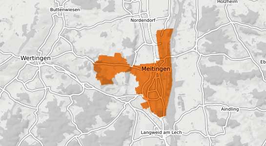 Mietspiegelkarte Meitingen