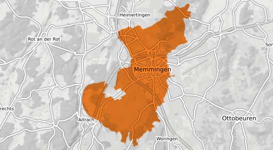 Mietspiegelkarte Memmingen