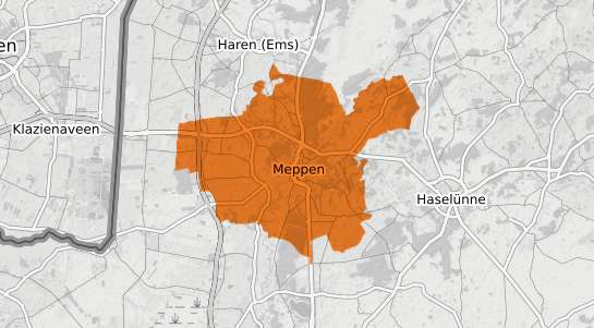 Mietspiegelkarte Meppen
