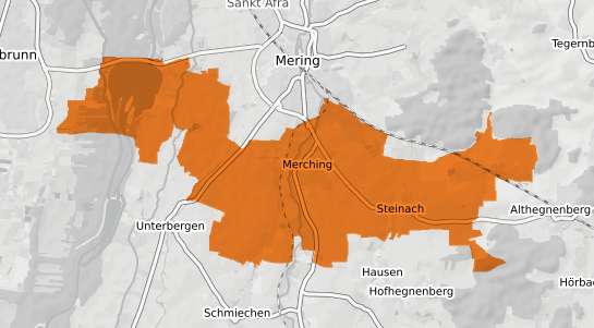 Mietspiegelkarte Merching