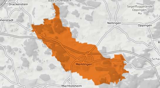 Mietspiegelkarte Merklingen Alb