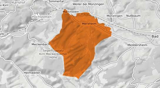 Mietspiegelkarte Merxheim Nahe