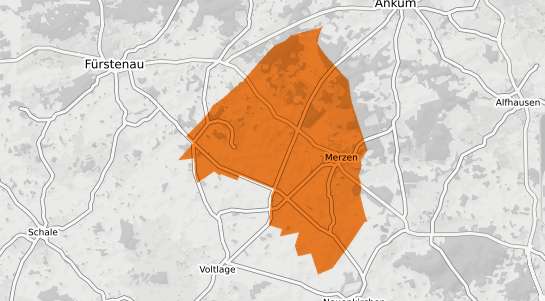 Mietspiegelkarte Merzen