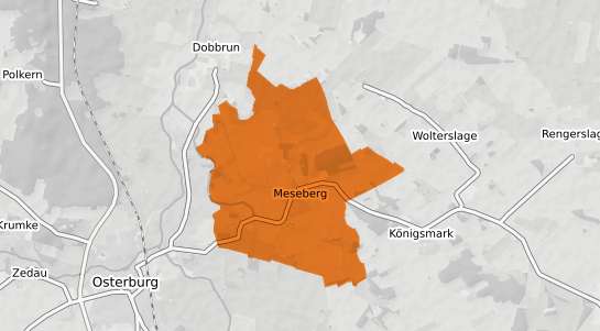 Mietspiegelkarte Meseberg b. Wolmirstedt