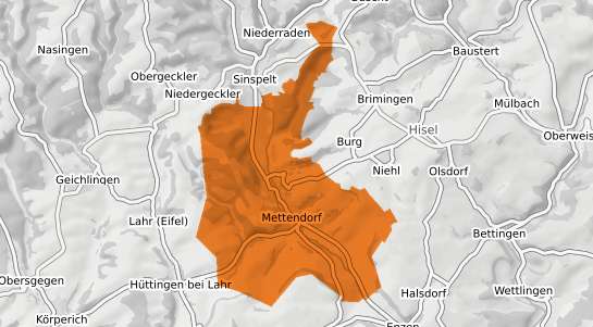 Mietspiegelkarte Mettendorf Eifel