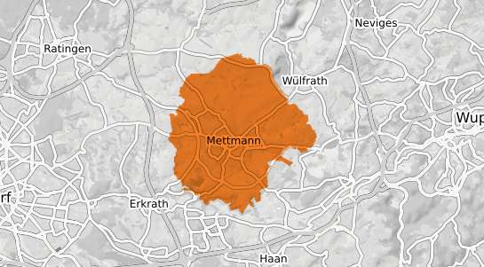 Mietspiegelkarte Mettmann