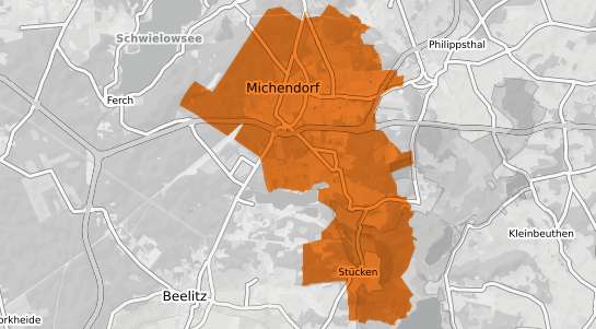 Mietspiegelkarte Michendorf