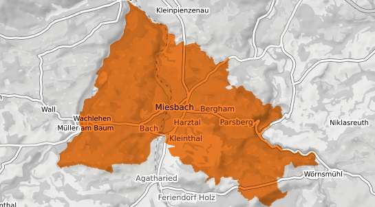 Mietspiegelkarte Miesbach