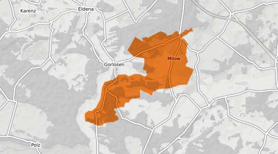 Mietspiegelkarte Milow b. Ludwigslust