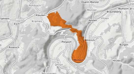 Mietspiegelkarte Minheim Mosel