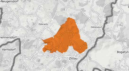 Mietspiegelkarte Mittelherwigsdorf