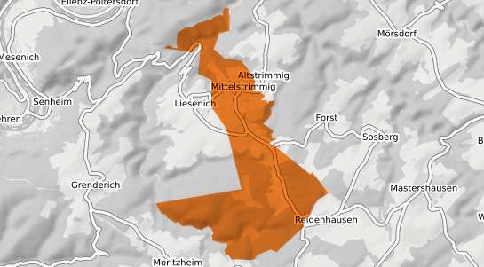 Mietspiegelkarte Mittelstrimmig