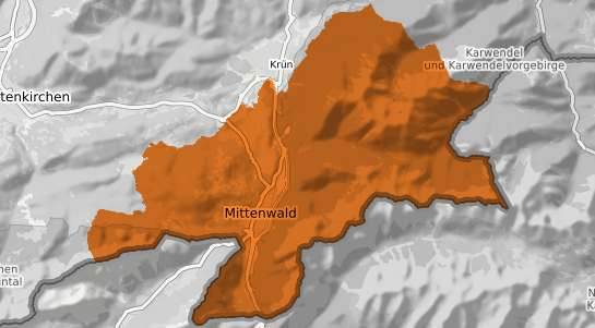 Mietspiegelkarte Mittenwald