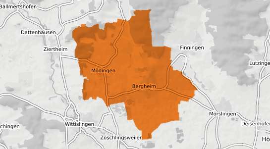 Mietspiegelkarte M&ouml;dingen