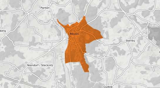 Mietspiegelkarte Mölln Kr. Herzogtum Lauenburg