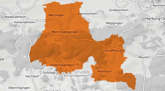 Mietspiegelkarte Mönchsdeggingen