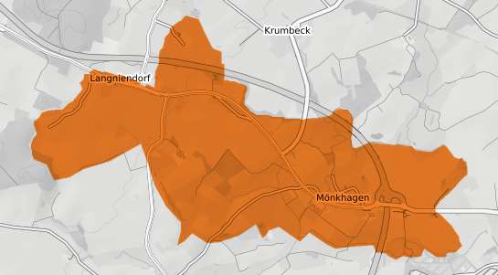 Mietspiegelkarte M&ouml;nkhagen