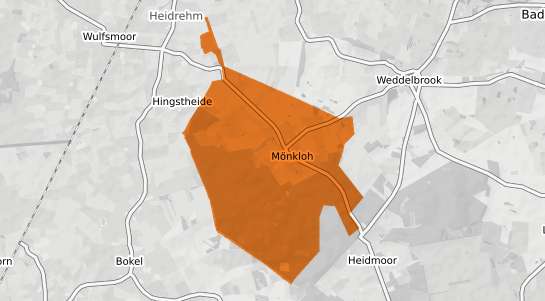 Mietspiegelkarte Moenkloh