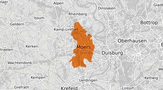 Mietspiegelkarte Moers