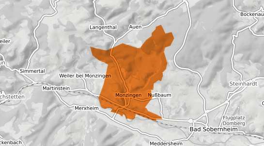 Mietspiegelkarte Monzingen