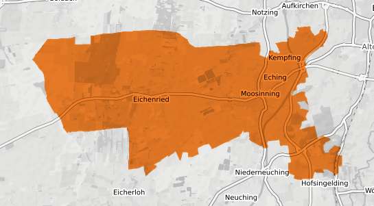 Mietspiegelkarte Moosinning