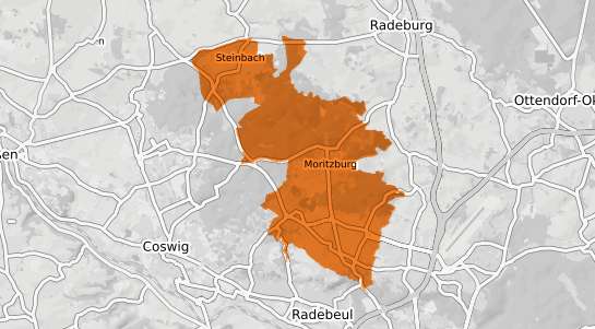 Mietspiegelkarte Moritzburg b. Dresden