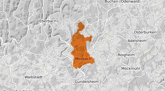Mietspiegelkarte Mosbach Baden